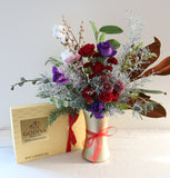 Christmas package-Flower with chocolate box