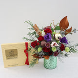 Christmas package-Flower with chocolate box