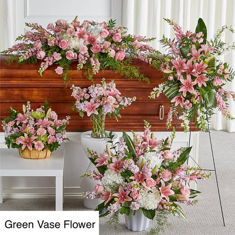 Funeral arrangement - Pink