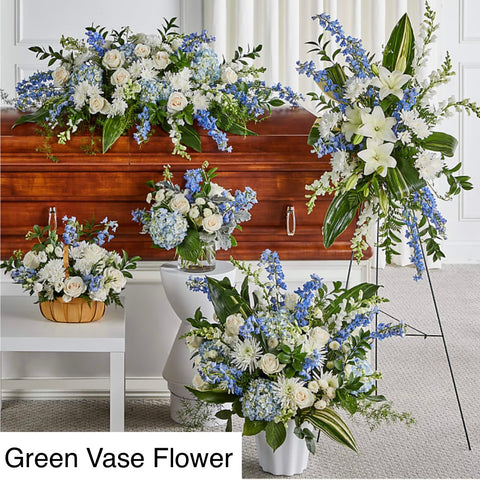 Funeral arrangement - Blue