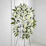 Funeral arrangement - White