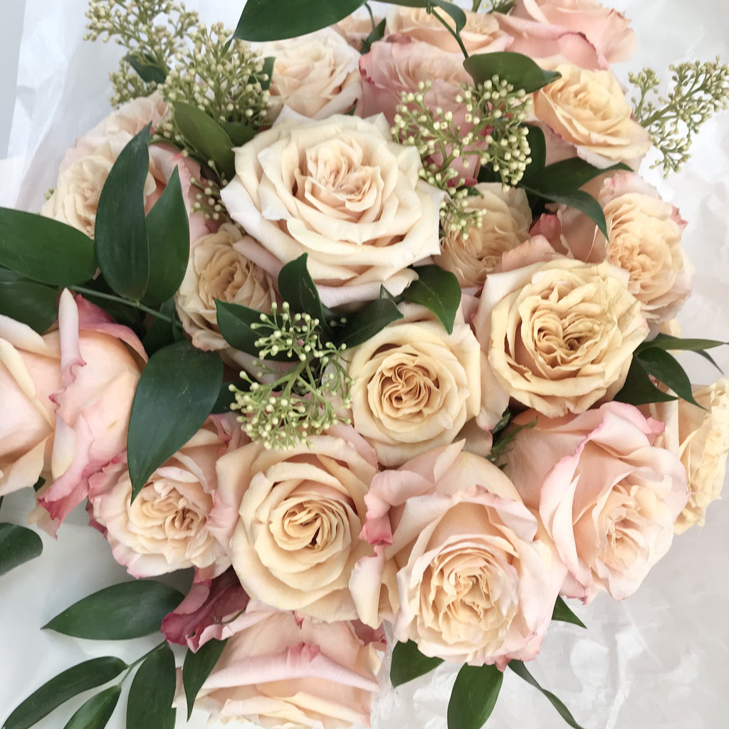 Rose bouquet (Two dozen) – Green Vase
